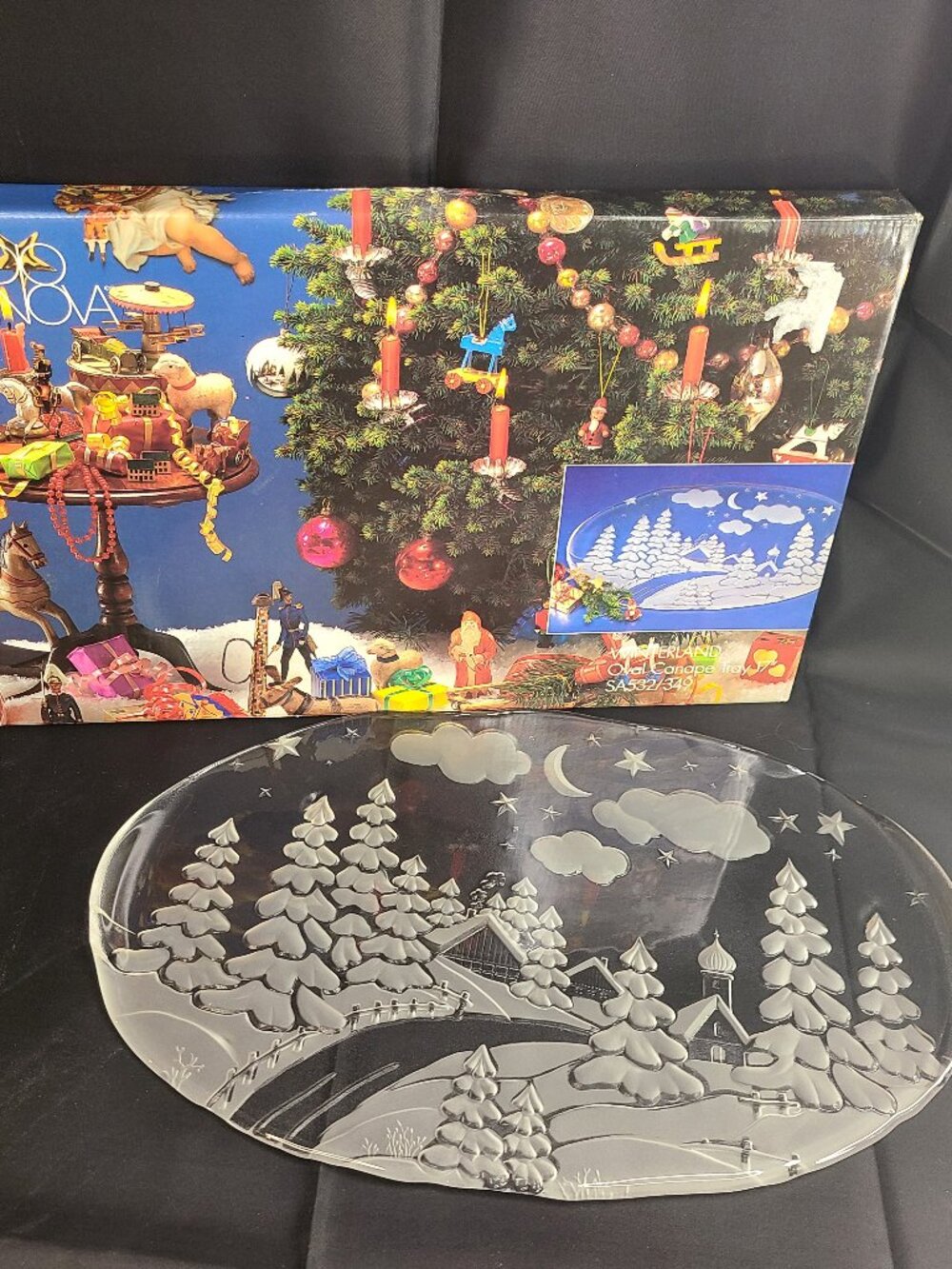 Vintage Studio Nova Winterland Oval Canape Tray 17" SA532/349 in Box